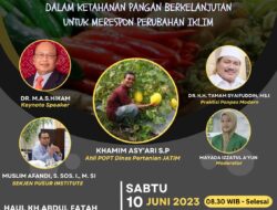 Haul K.H. Abdul Fatah Al Mansyur, Diisi dengan Seminar Nasional Penguatan Ponpes dalam ketahanan Pangan dan Perubahan Iklim